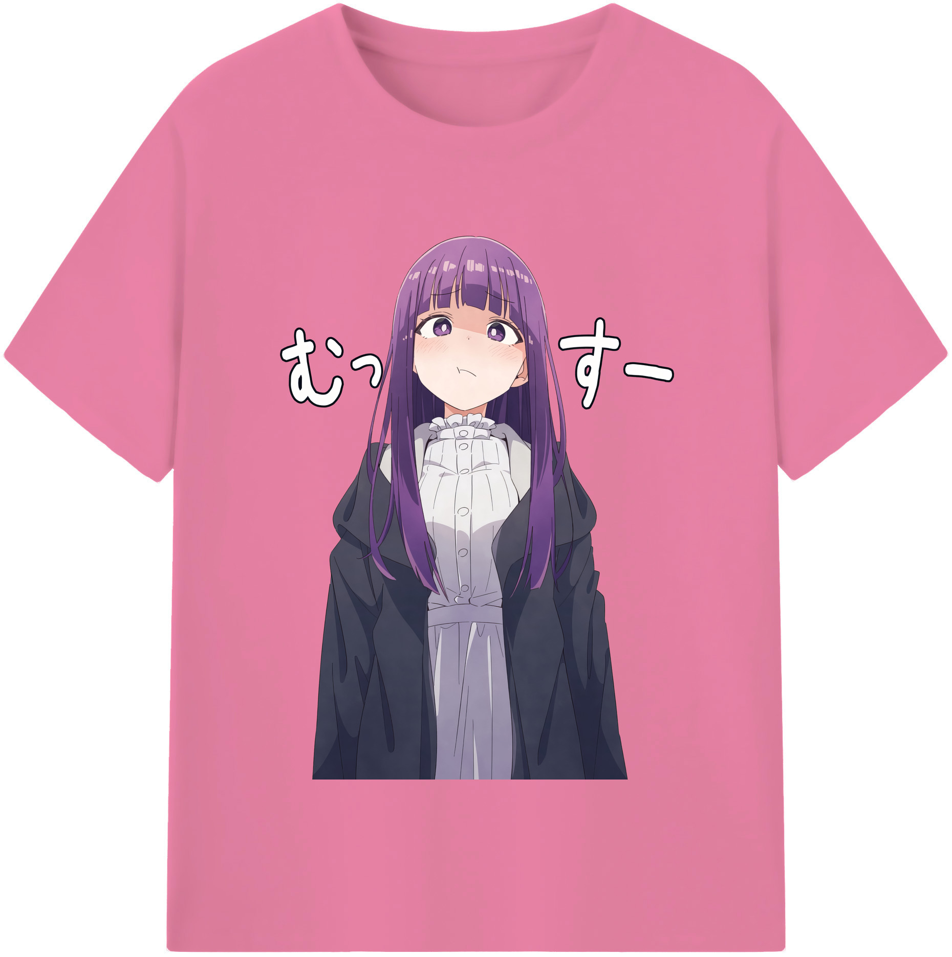 （画像用） 葬送のフリーレン Frieren 綿100％半袖Tシャツ（フロントプリント）